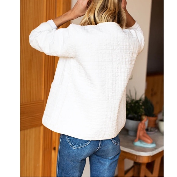 Emerson Fry | INDIA QUILTED JACKET - CLOUD WHITE ORGANIC | size M - Picture 2 of 9